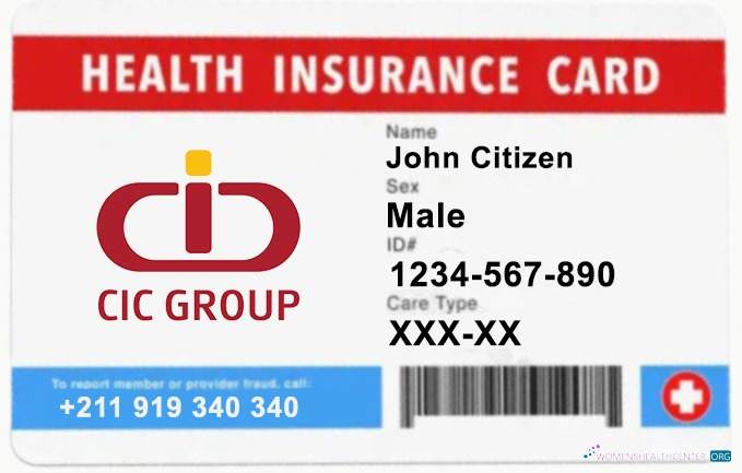 Download South Sudan health insurance card Photoshop template